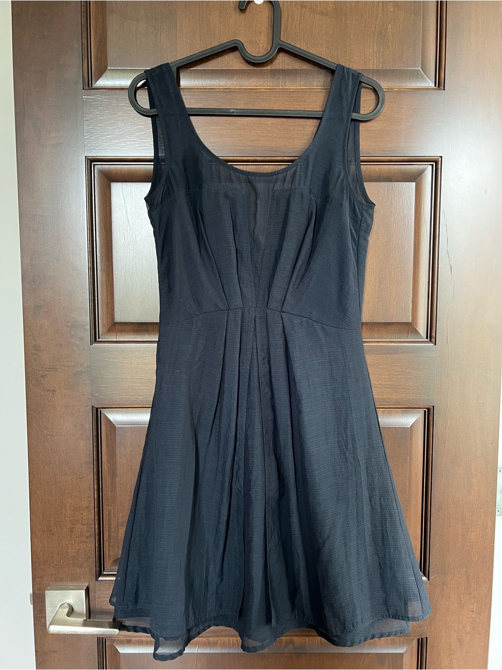 Eclipse Black Sleeveless Pleated Mini Dress